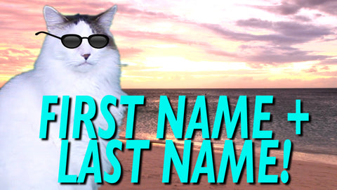 EPIC CAT *FIRST + LAST NAME* Custom Happy Birthday Video
